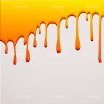 Orange Dripping Paint Background